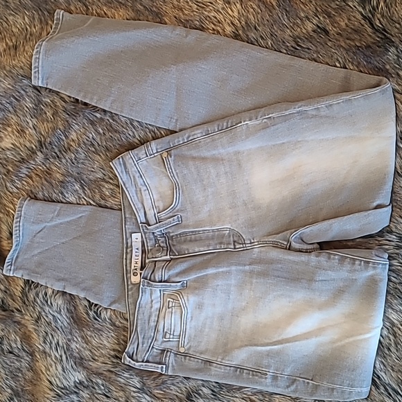 Athleta Sculptek Gray Skinny Mid Rise 5 Pocket Denim Jeans Size 0 - Picture 2 of 7